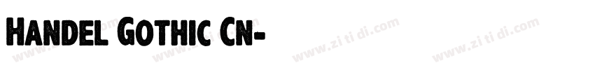 Handel Gothic Cn字体转换